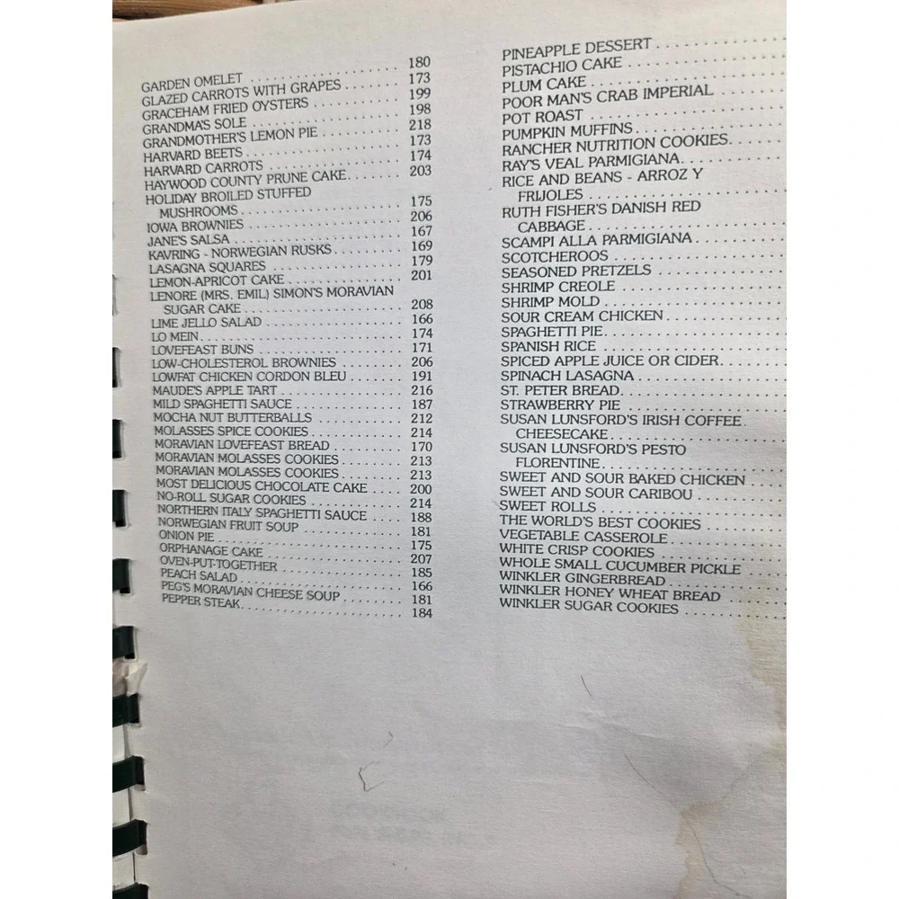 New Philadelphia Moravian Church Cookbook Winston Salem NC, A Goodly‎ Heritage
